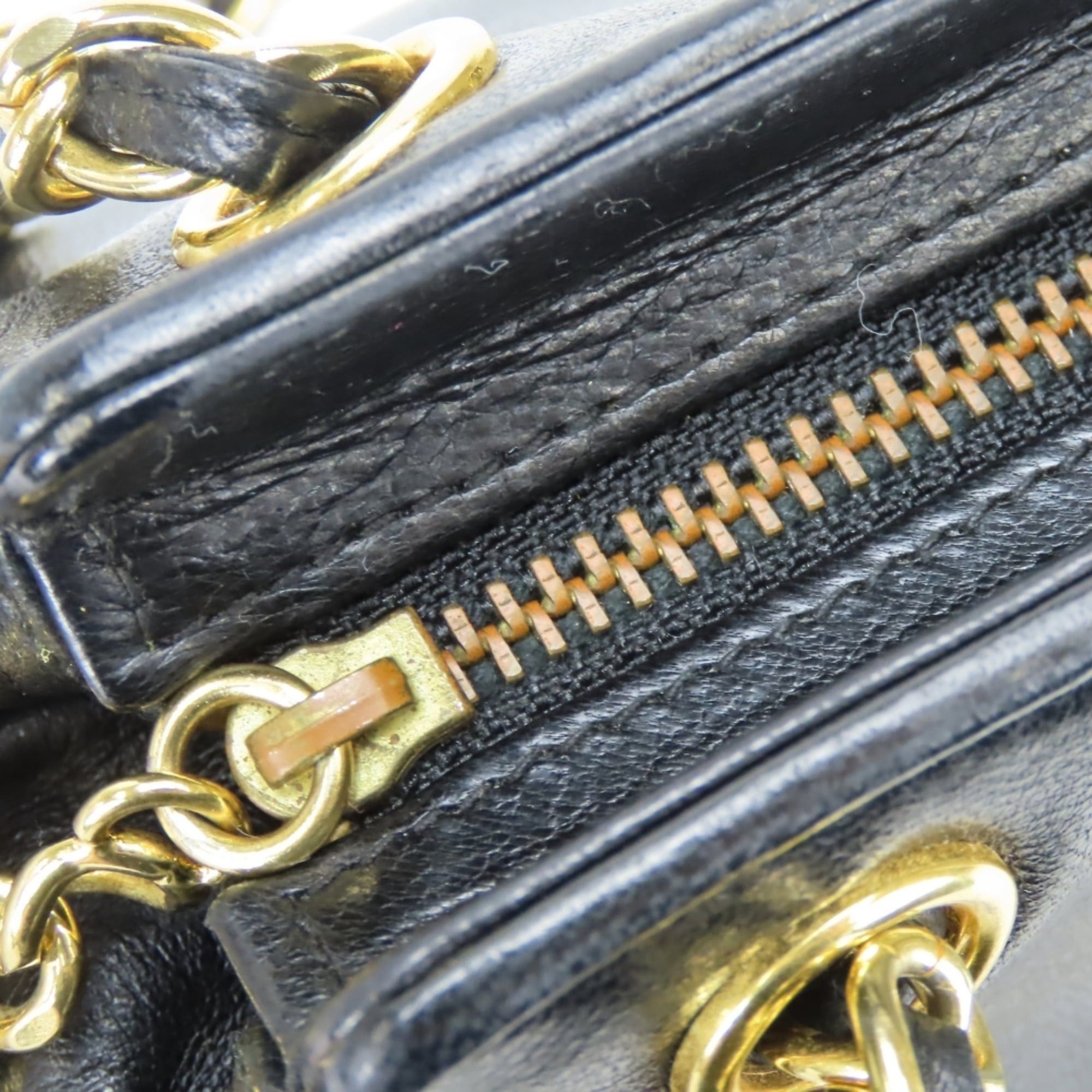 Chanel Chanel Shoulder Bag, Fringe, Lambskin, Black, Gold Hardware, Coco Mark, Chain, Women's CHANEL Size ONE SIZE - 16 Thumbnail