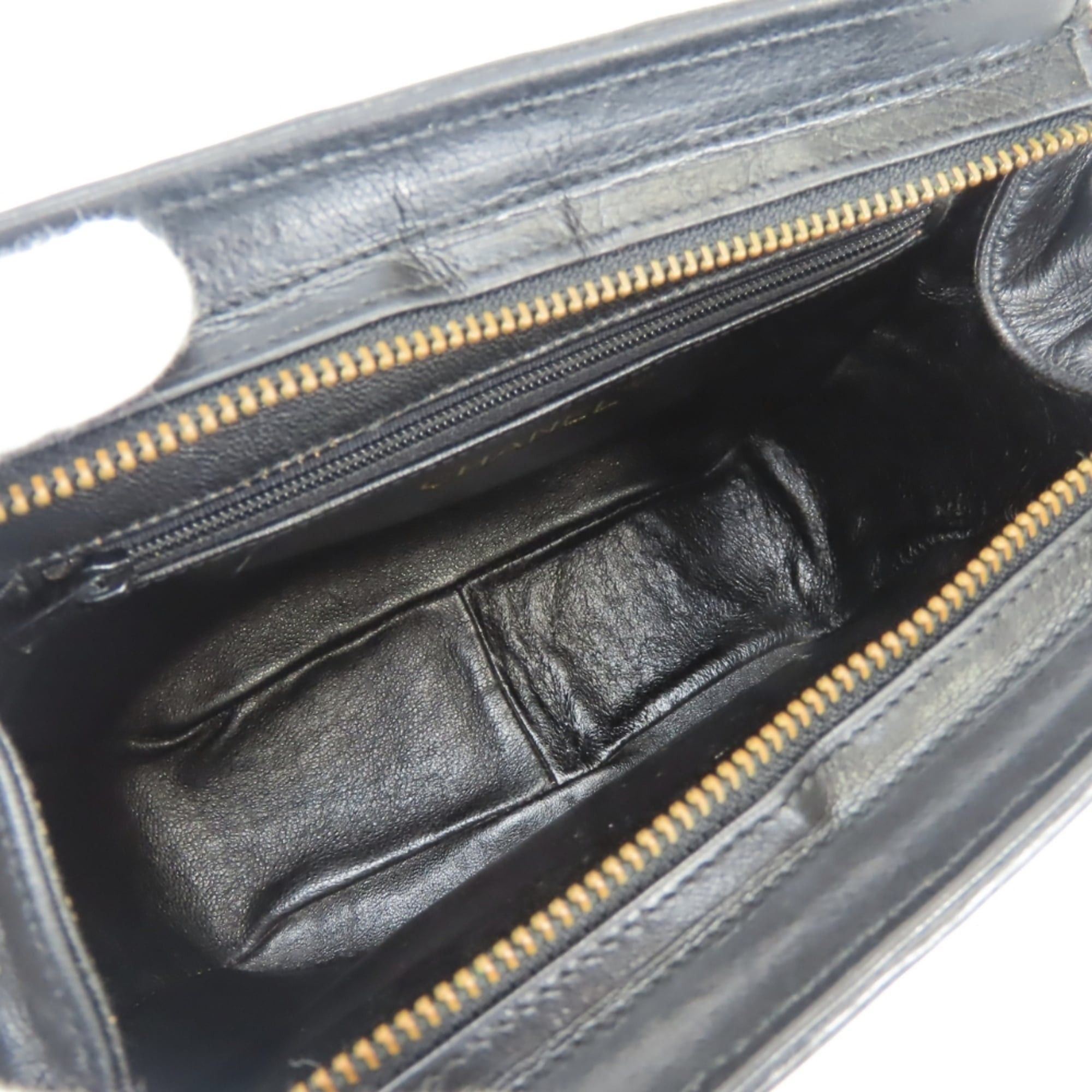 Chanel Chanel Shoulder Bag, Fringe, Lambskin, Black, Gold Hardware, Coco Mark, Chain, Women's CHANEL Size ONE SIZE - 17 Thumbnail