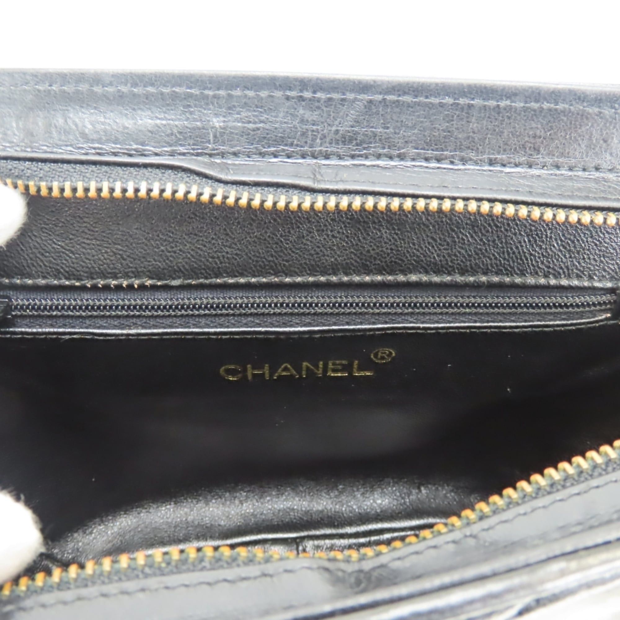 Chanel Chanel Shoulder Bag, Fringe, Lambskin, Black, Gold Hardware, Coco Mark, Chain, Women's CHANEL Size ONE SIZE - 18 Thumbnail