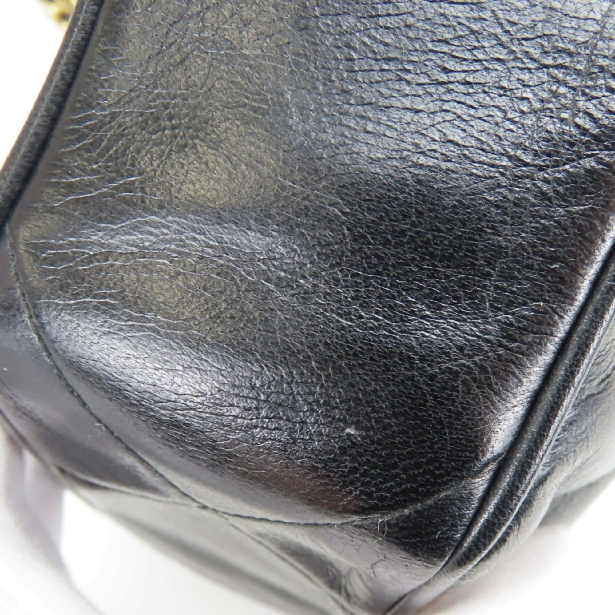 Chanel Chanel Shoulder Bag, Fringe, Lambskin, Black, Gold Hardware, Coco Mark, Chain, Women's CHANEL Size ONE SIZE - 8 Thumbnail