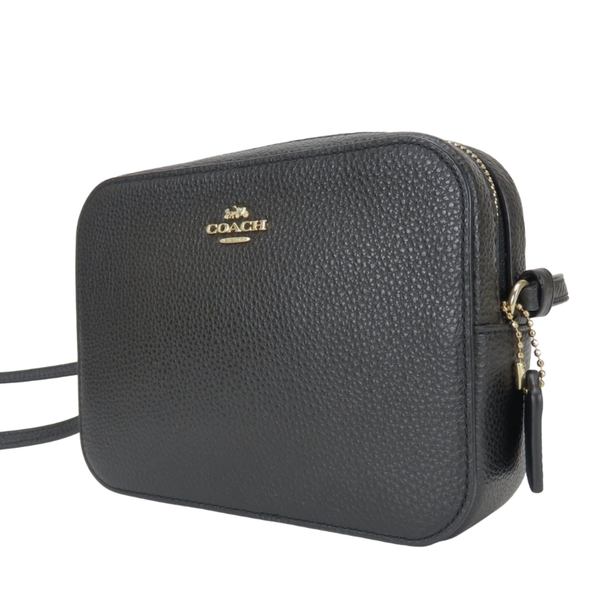 Coach Coach Shoulder Bag Pochette 87734 Leather Black Gold Hardware Mini Women's COACH Size ONE SIZE - 3 Thumbnail