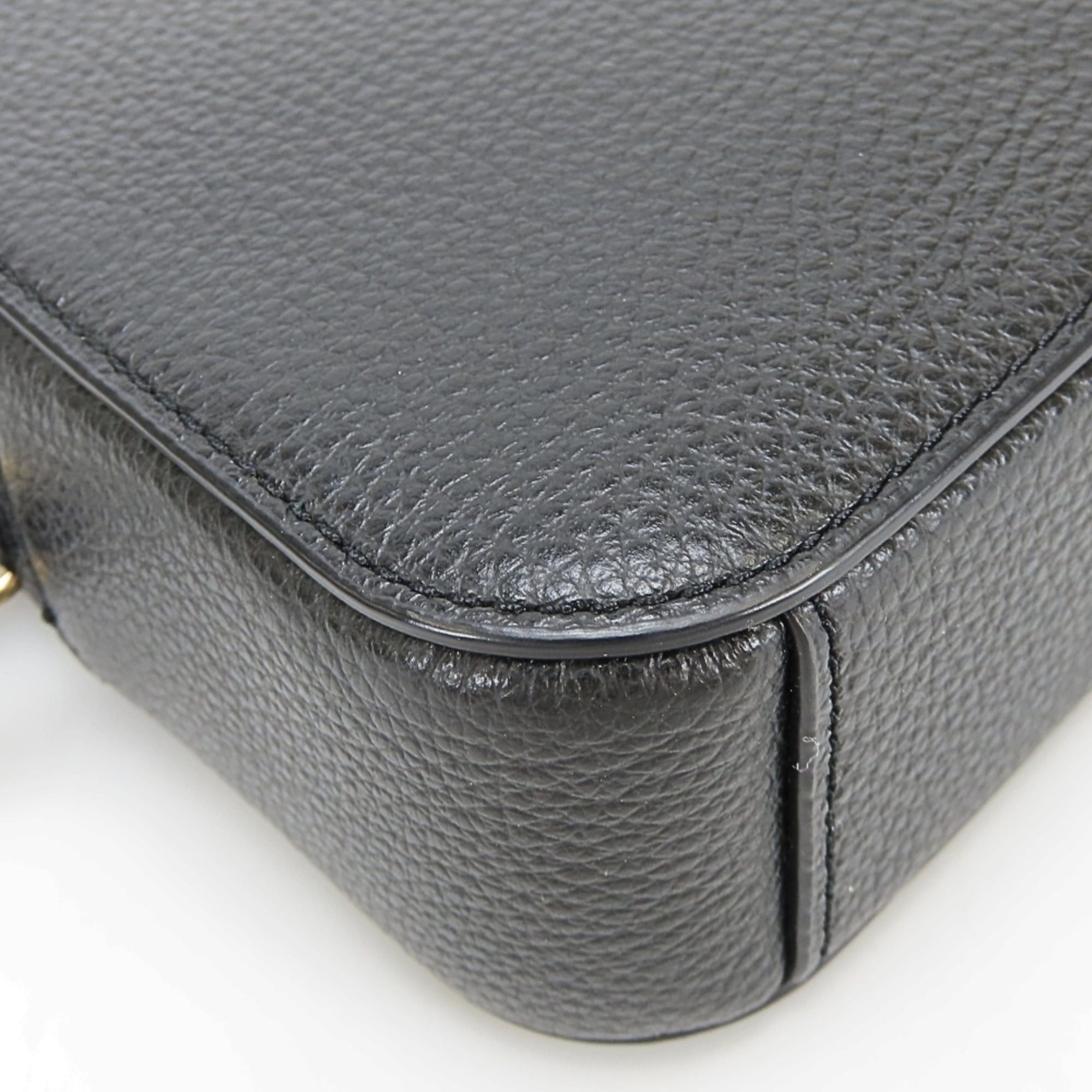 Coach Coach Shoulder Bag Pochette 87734 Leather Black Gold Hardware Mini Women's COACH Size ONE SIZE - 6 Thumbnail