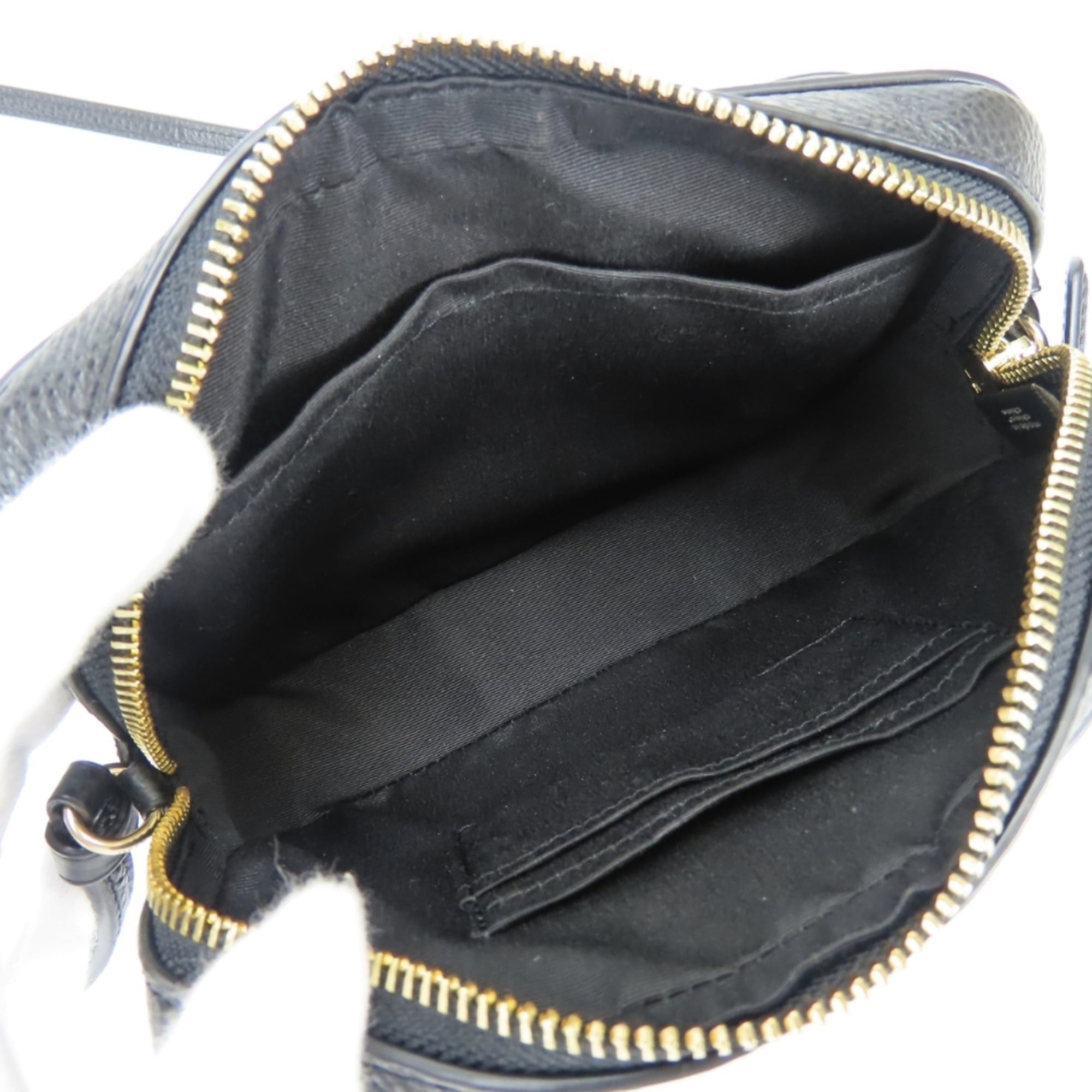 Coach Coach Shoulder Bag Pochette 87734 Leather Black Gold Hardware Mini Women's COACH Size ONE SIZE - 14 Thumbnail