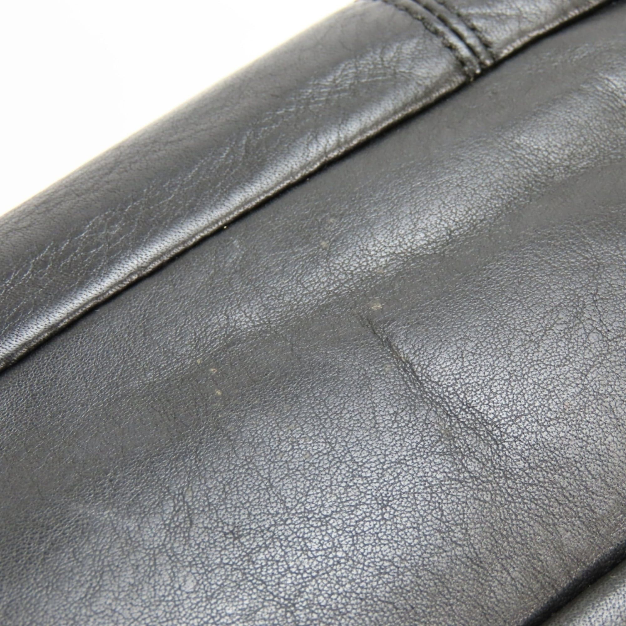 Coach Coach Tote Bag F19456 Leather Black Silver Hardware Women's COACH Size ONE SIZE - 8 Thumbnail