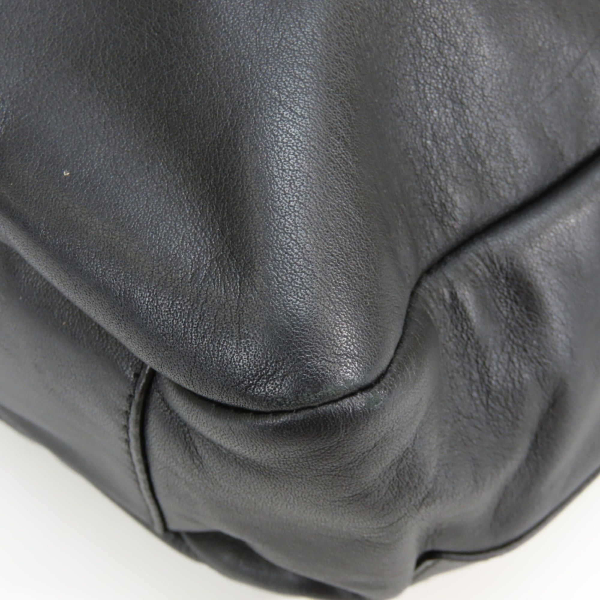 Coach Coach Tote Bag F19456 Leather Black Silver Hardware Women's COACH Size ONE SIZE - 6 Thumbnail