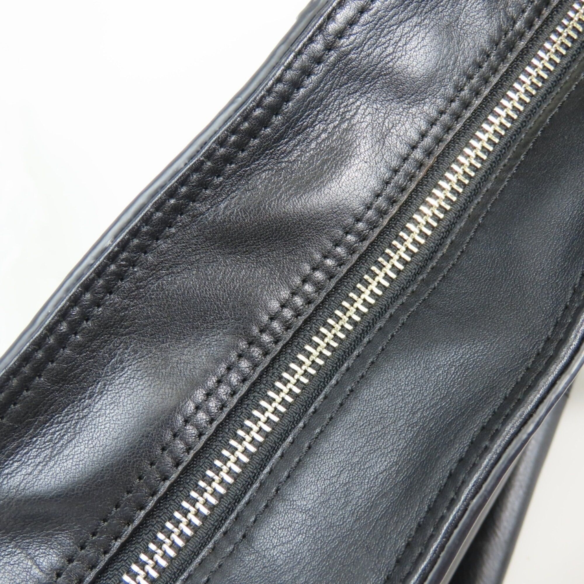 Coach Coach Tote Bag F19456 Leather Black Silver Hardware Women's COACH Size ONE SIZE - 18 Thumbnail