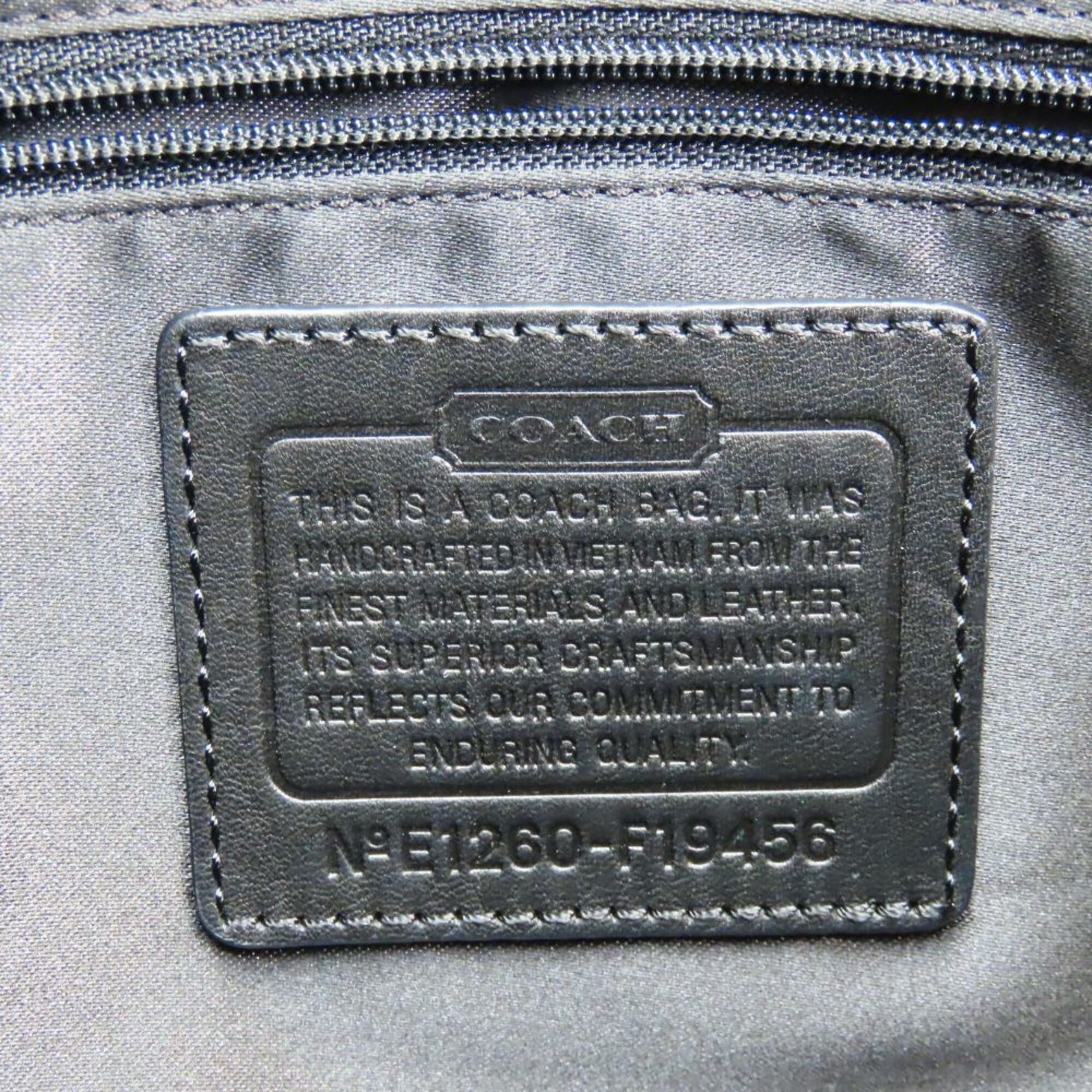 Coach Coach Tote Bag F19456 Leather Black Silver Hardware Women's COACH Size ONE SIZE - 23 Thumbnail