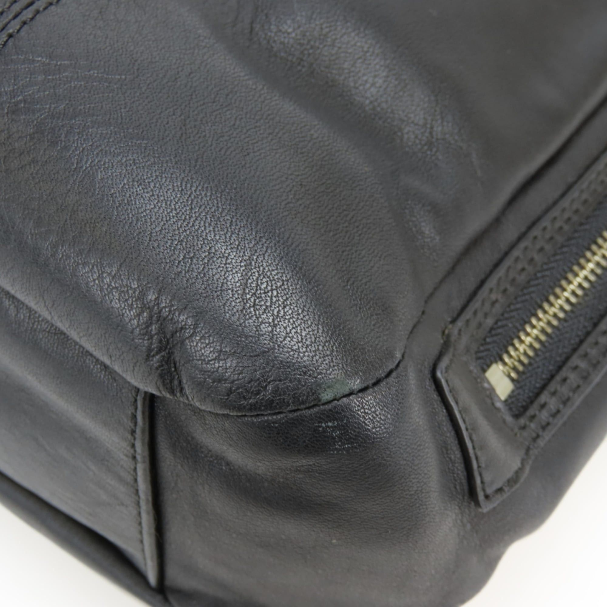 Coach Coach Tote Bag F19456 Leather Black Silver Hardware Women's COACH Size ONE SIZE - 7 Thumbnail