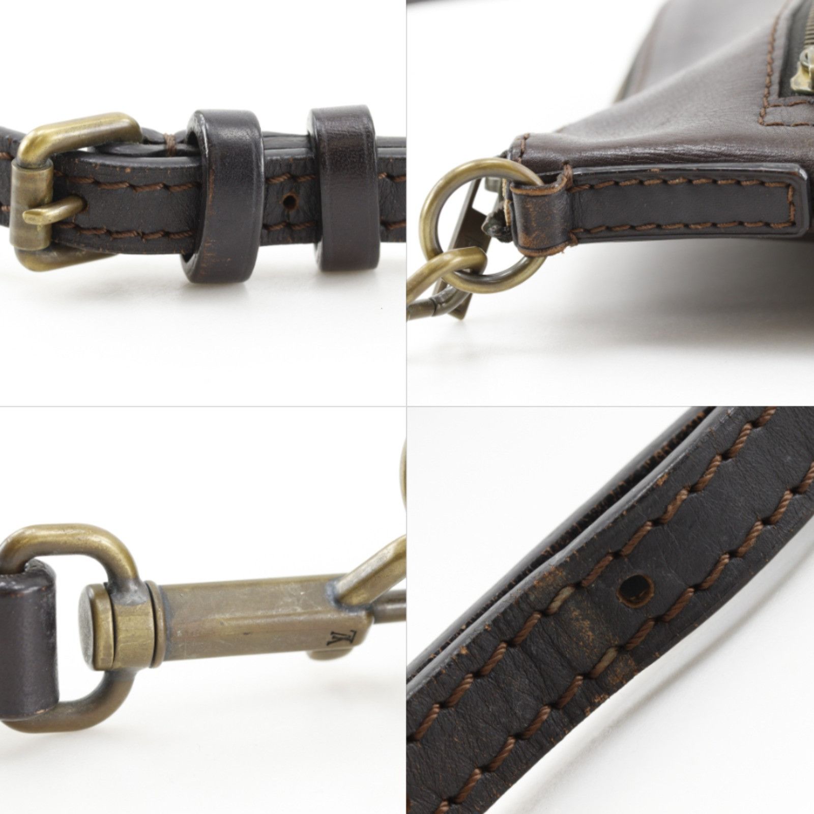 Louis Vuitton Louis Vuitton Louis Vuitton Pochette Chauny MM Leather Shoulder Bag Leather Shoulder Bag M93453 DUTY FREE for USA Size ONE SIZE - 13 Thumbnail