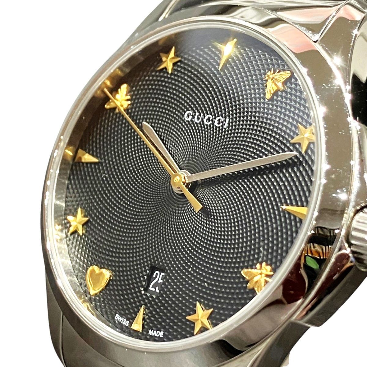 Gucci Gucci Gucci G-Timeless Stainless Steel Wristwatch Metal Quartz YA1264029A DUTY FREE for USA Size ONE SIZE - 4 Thumbnail