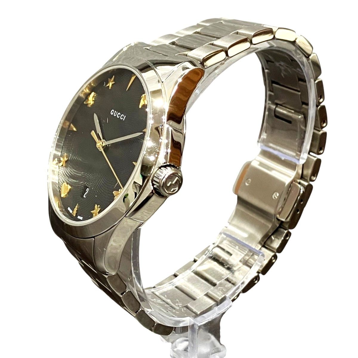 Gucci Gucci Gucci G-Timeless Stainless Steel Wristwatch Metal Quartz YA1264029A DUTY FREE for USA Size ONE SIZE - 2 Thumbnail