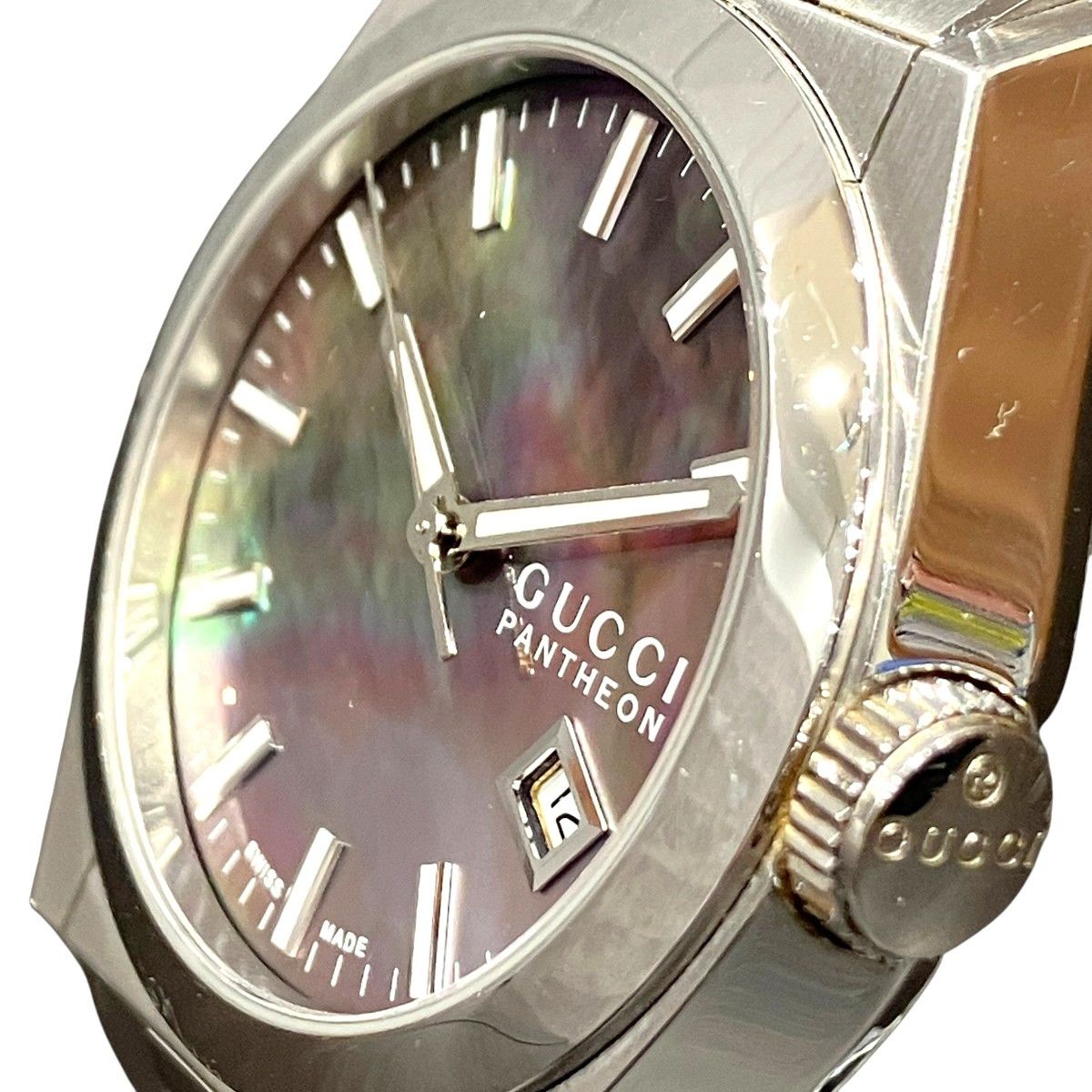 Gucci Gucci Gucci Pantheon Stainless Steel Watch Metal Quartz YA115401 DUTY FREE for USA Size ONE SIZE - 4 Thumbnail
