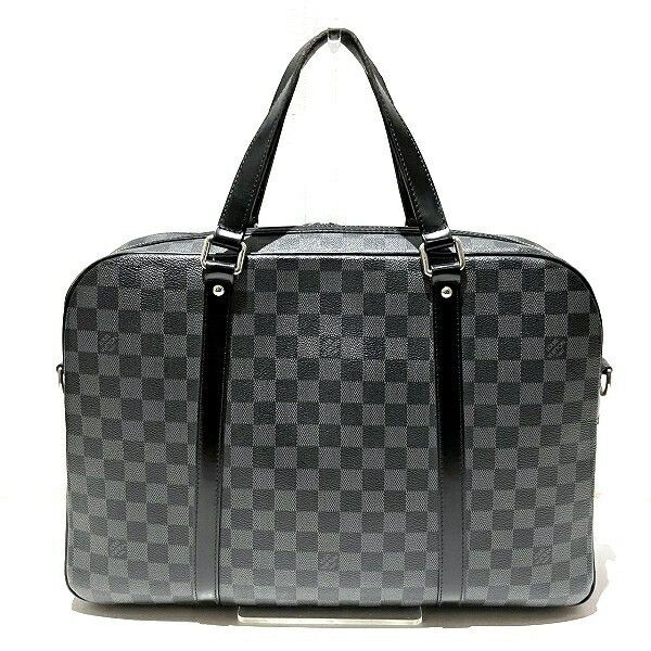 Louis Vuitton Louis Vuitton Louis Vuitton Jorn Damier Graphite briefcase Textile Business Bag N48118 DUTY FREE for USA Size ONE SIZE - 2 Thumbnail