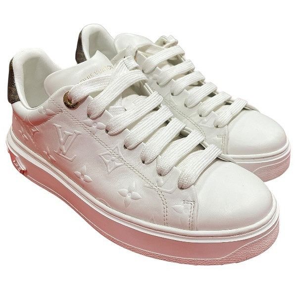 Louis Vuitton Louis Vuitton Louis Vuitton Monogram Leather Sneakers Leather Shoes 1AAE5 DUTY FREE for USA Size ONE SIZE - 5 Thumbnail