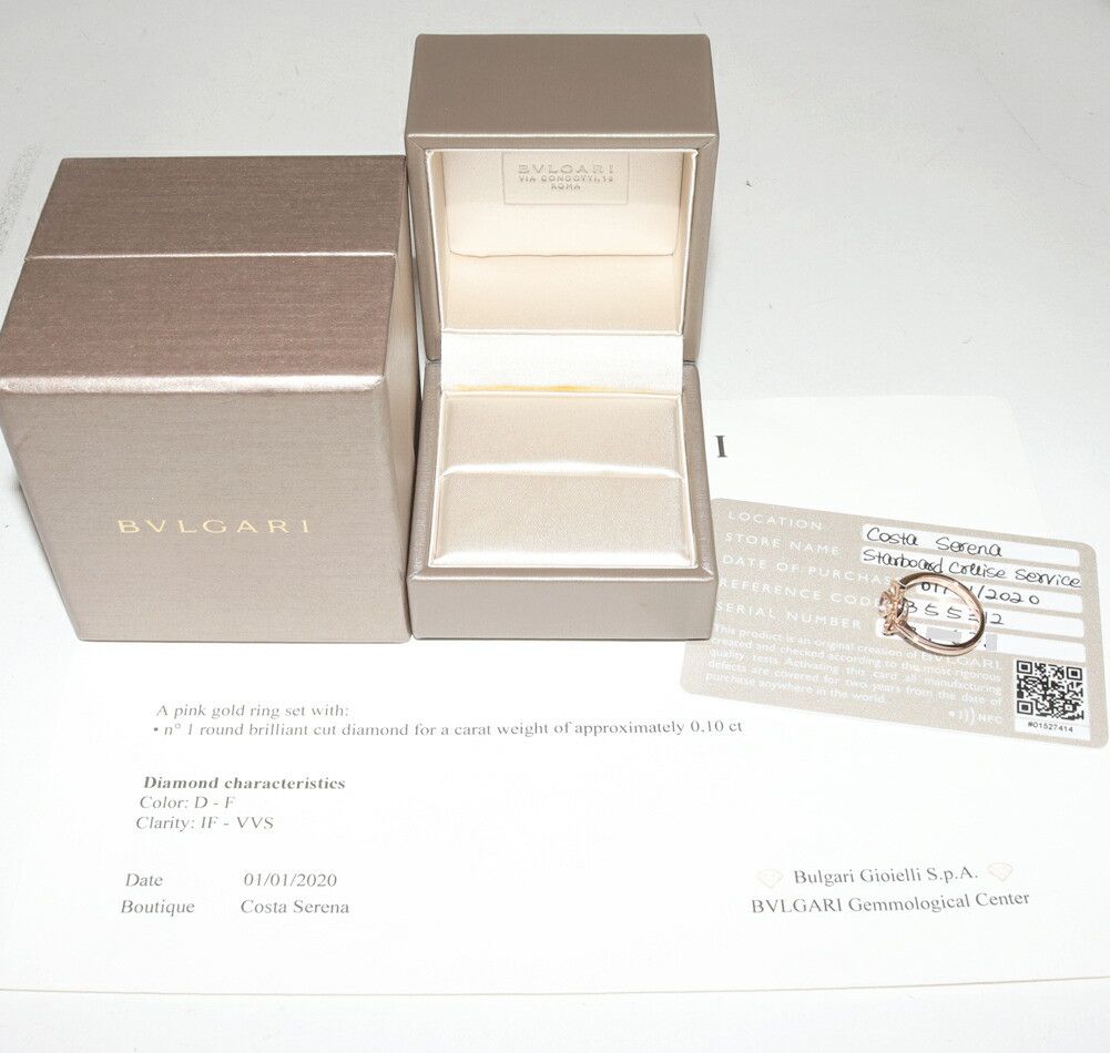 Bvlgari Bvlgari Bvlgari Fiorever Au750 Diamond Ring Size 54 Precious Metal Ring 355312 AN858438 DUTY FREE for USA Size ONE SIZE - 3 Thumbnail
