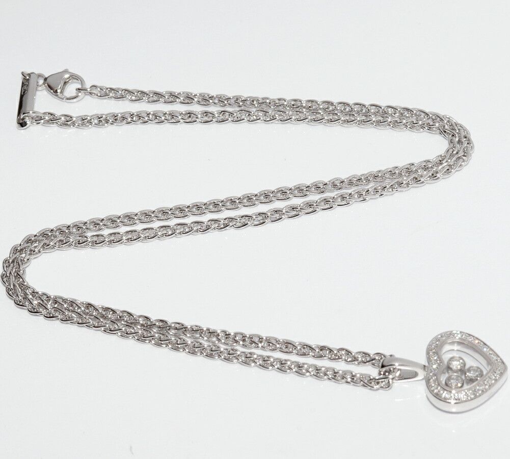 Chopard Chopard Chopard Happy Diamonds Au750 Diamond Pendant Necklace Precious Metal Necklace 79/4502-1001 DUTY FREE for USA Size ONE SIZE - 4 Thumbnail