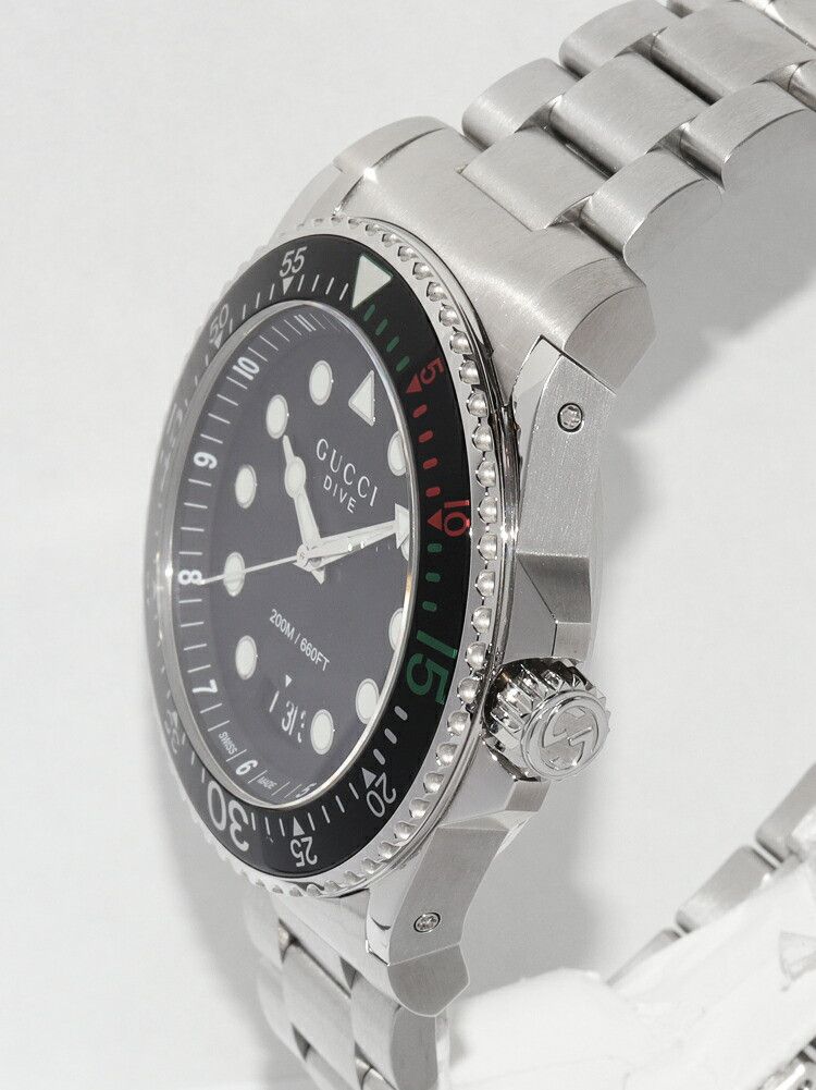 Gucci Gucci Gucci Dive Stainless Steel Watch Metal Quartz YA136208 DUTY FREE for USA Size ONE SIZE - 3 Thumbnail