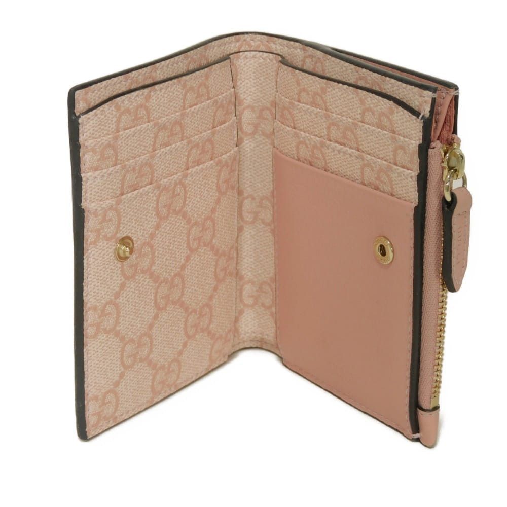 Gucci Gucci Gucci GG Emblem Smooth Leather Medium Zip Wallet Leather Short Wallet 826718AAEQ76941 DUTY FREE for USA Size ONE SIZE - 5 Thumbnail