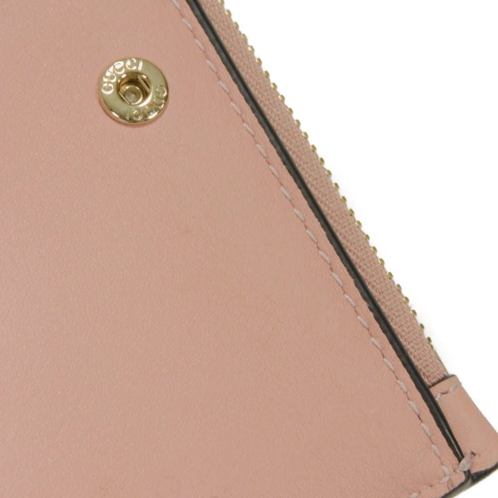 Gucci Gucci Gucci GG Emblem Smooth Leather Medium Zip Wallet Leather Short Wallet 826718AAEQ76941 DUTY FREE for USA Size ONE SIZE - 10 Thumbnail