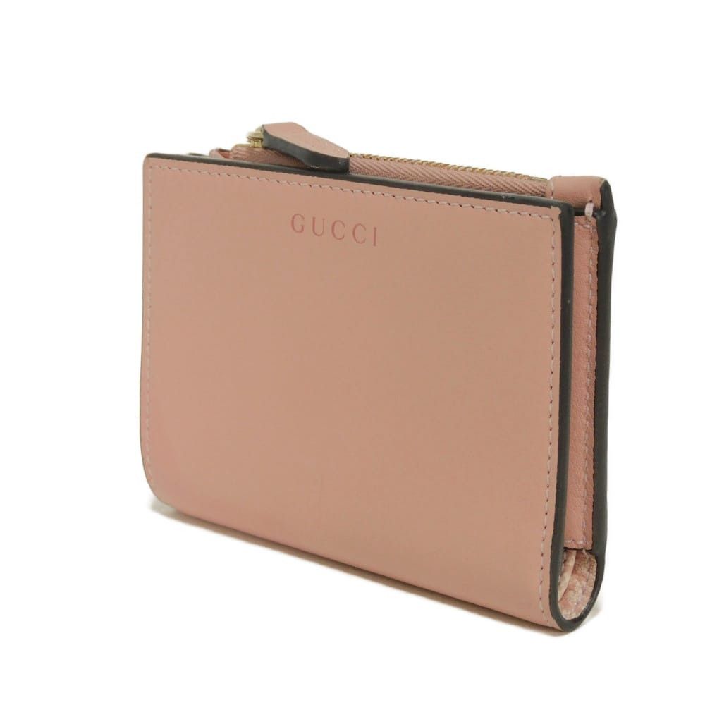 Gucci Gucci Gucci GG Emblem Smooth Leather Medium Zip Wallet Leather Short Wallet 826718AAEQ76941 DUTY FREE for USA Size ONE SIZE - 2 Thumbnail