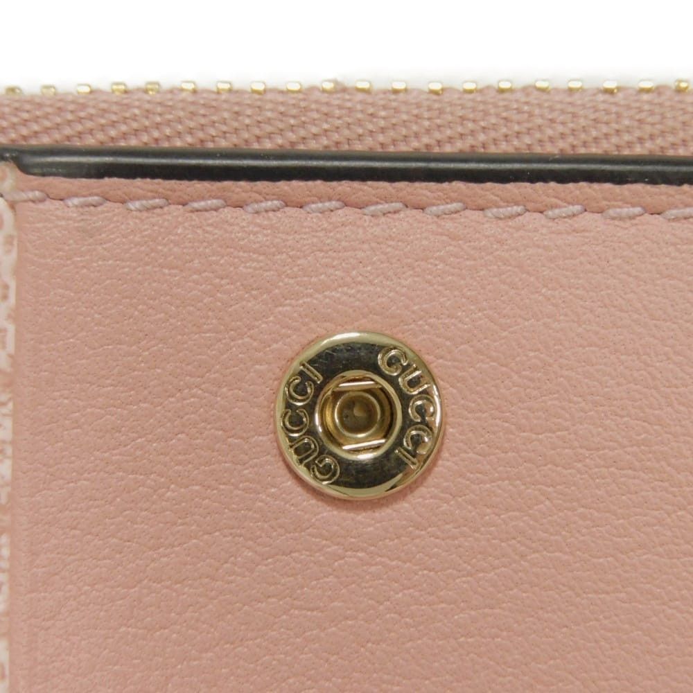 Gucci Gucci Gucci GG Emblem Smooth Leather Medium Zip Wallet Leather Short Wallet 826718AAEQ76941 DUTY FREE for USA Size ONE SIZE - 7 Thumbnail