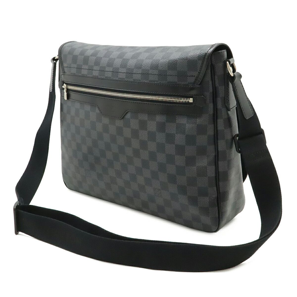 Louis Vuitton Louis Vuitton Louis Vuitton Damier Graphite Messenger Bag Textile Crossbody Bag N58033 DUTY FREE for USA Size ONE SIZE - 2 Thumbnail