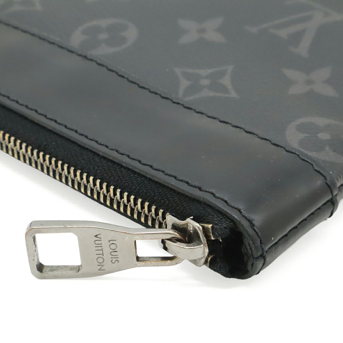 Louis Vuitton Louis Vuitton Louis Vuitton Pochette Discovery Monogram Eclipse Clutch Bag Textile Clutch Bag M62291 DUTY FREE for USA Size ONE SIZE - 4 Thumbnail