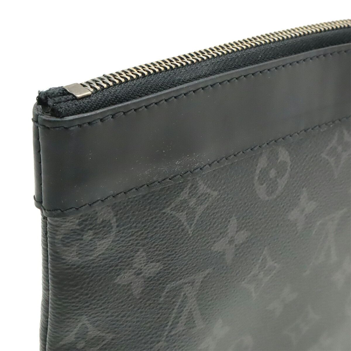 Louis Vuitton Louis Vuitton Louis Vuitton Pochette Discovery Monogram Eclipse Clutch Bag Textile Clutch Bag M62291 DUTY FREE for USA Size ONE SIZE - 6 Thumbnail