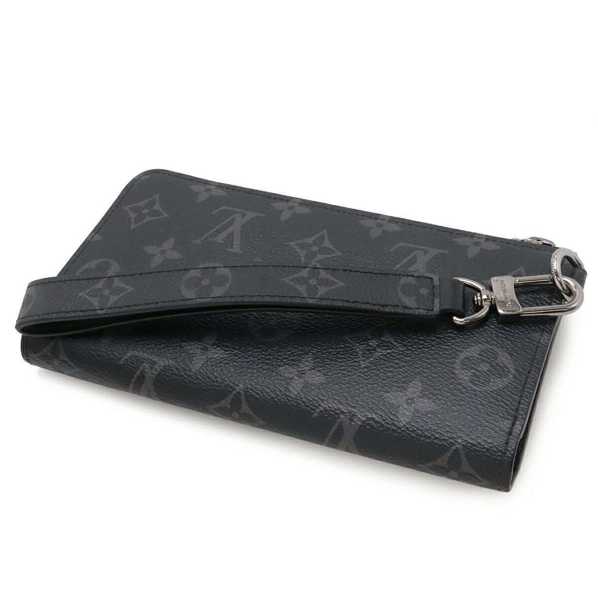 Louis Vuitton Louis Vuitton Louis Vuitton Zippy Dragonne Monogram Eclipse Long Wallet Textile Long Wallet M80994 DUTY FREE for USA Size ONE SIZE - 2 Thumbnail
