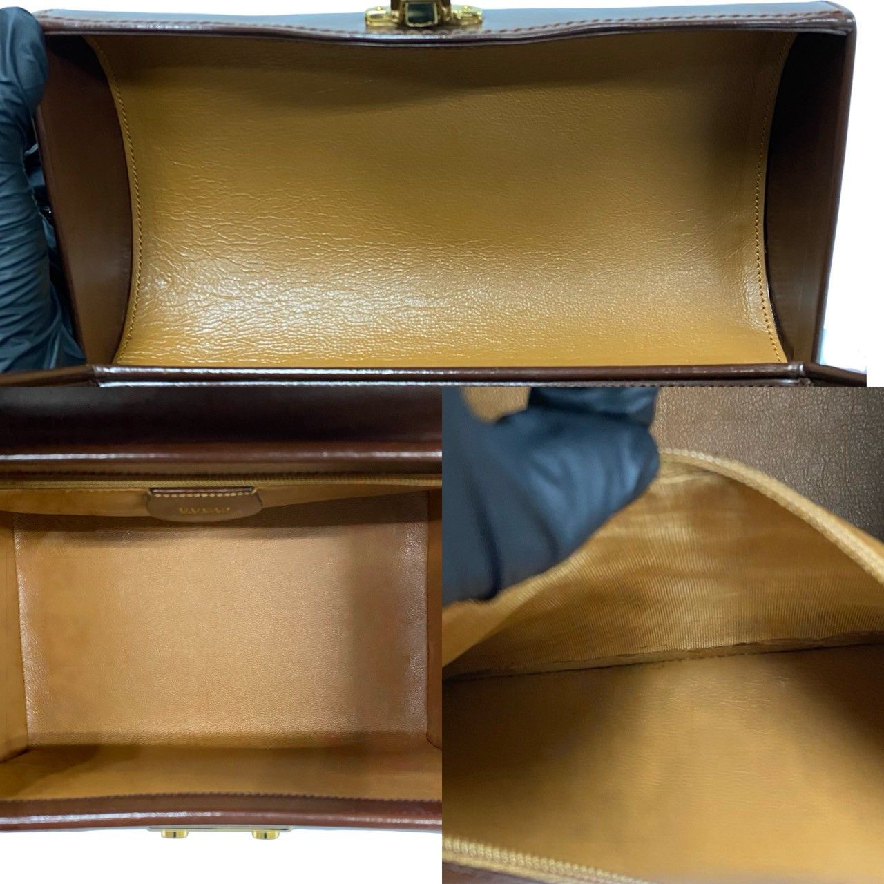 Gucci Gucci Gucci Leather Handbag Leather Handbag DUTY FREE for USA Size ONE SIZE - 9 Thumbnail