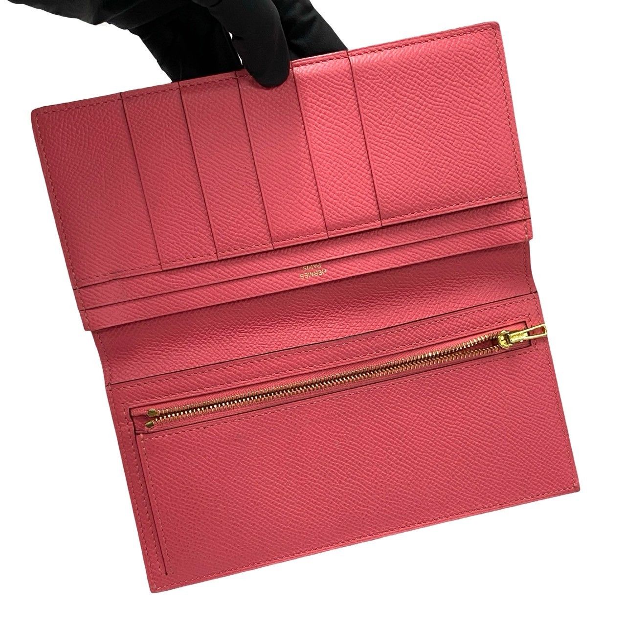 Hermes Hermes Hermes Bearn Soufflet Epsom long wallet Leather Long Wallet A DUTY FREE for USA Size ONE SIZE - 7 Thumbnail