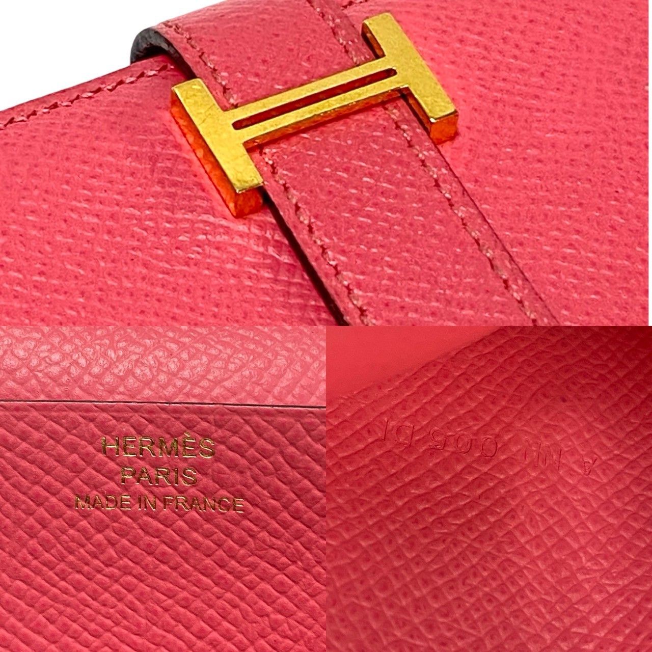 Hermes Hermes Hermes Bearn Soufflet Epsom long wallet Leather Long Wallet A DUTY FREE for USA Size ONE SIZE - 3 Thumbnail