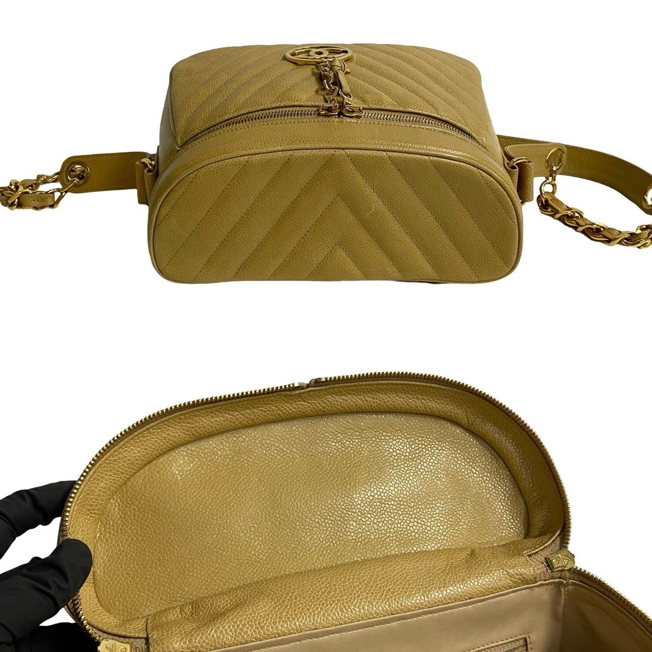Chanel Chanel Chanel V Stitch Caviar Skin Shoulder Bag Leather Shoulder Bag DUTY FREE for USA Size ONE SIZE - 9 Thumbnail