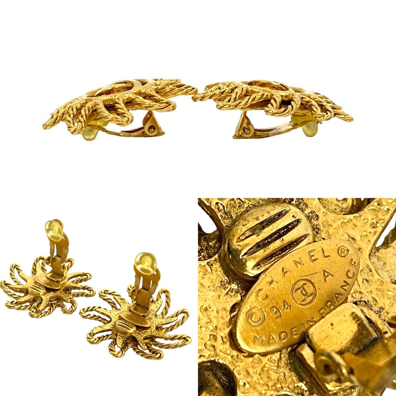 Chanel Chanel Chanel Coco Mark Earrings Metal Earrings DUTY FREE for USA Size ONE SIZE - 2 Thumbnail