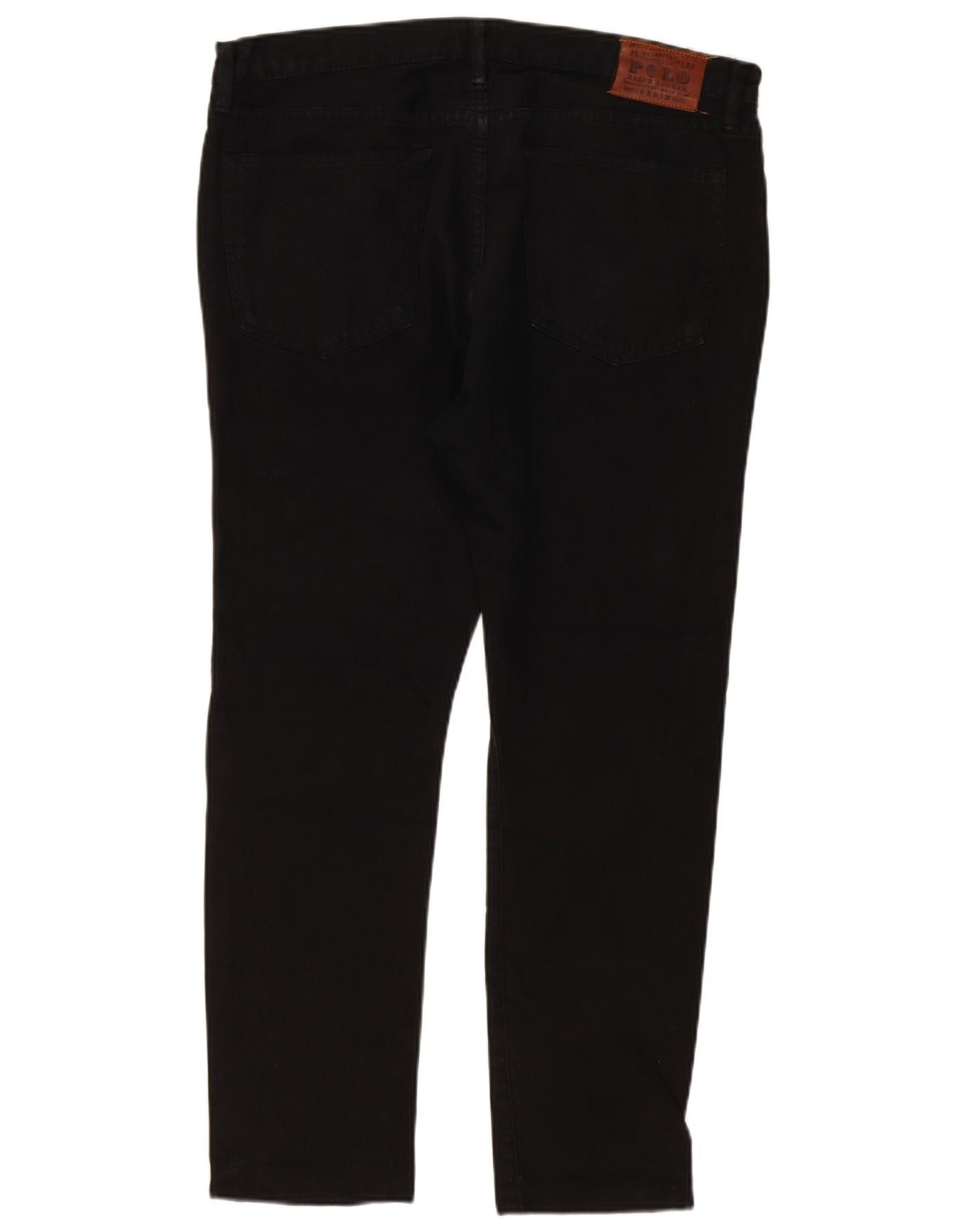Polo Ralph Lauren Mens Slim Jeans W36 L30 Black Cotton Size US 28 / EU 44 - 2 Thumbnail