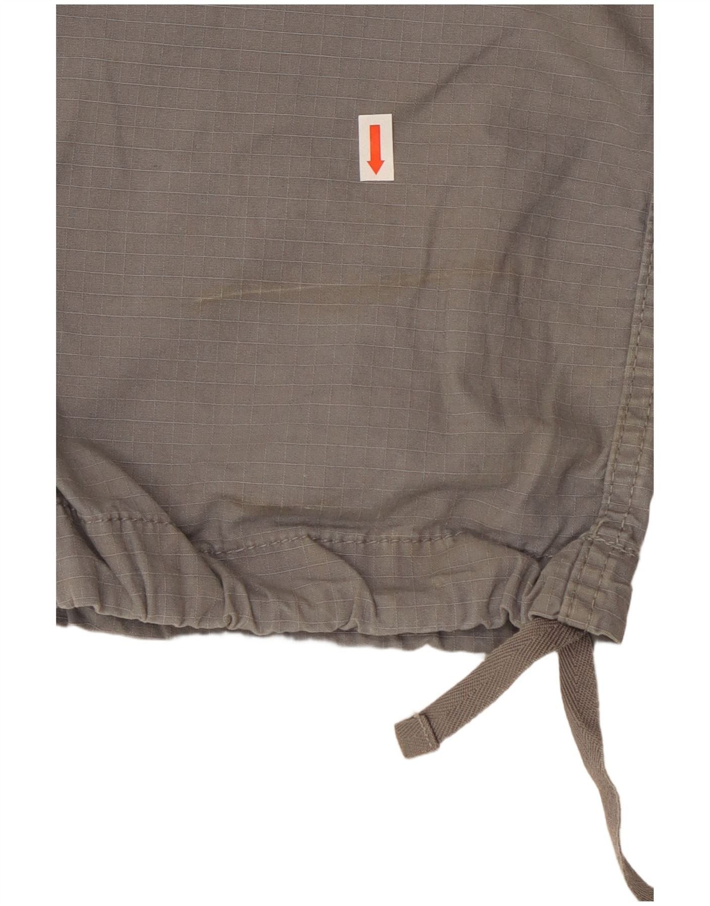 Carhartt Womens Straight Cargo Trousers W24 L31 Grey Cotton Size 42" / US 20 - 3 Thumbnail