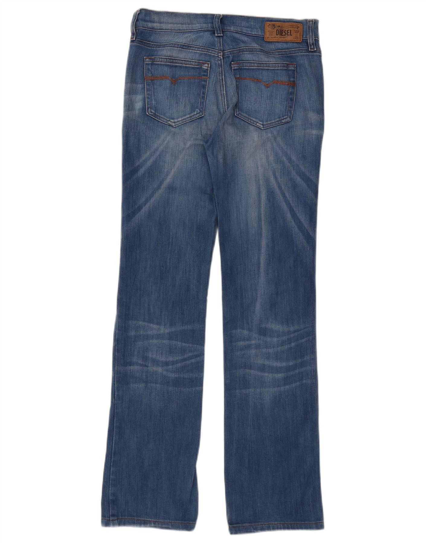Diesel Womens Bootzee Slim Bootcut Jeans W25 L30 Blue Cotton Size 42" / US 20 - 2 Thumbnail