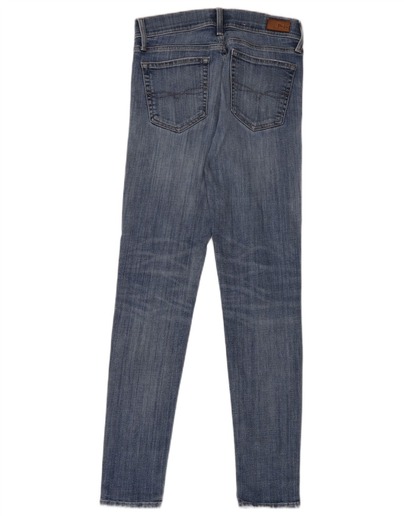 Polo Ralph Lauren Womens Skinny Jeans W27 L30 Blue Cotton Size 27" / US 4 / IT 40 - 2 Thumbnail