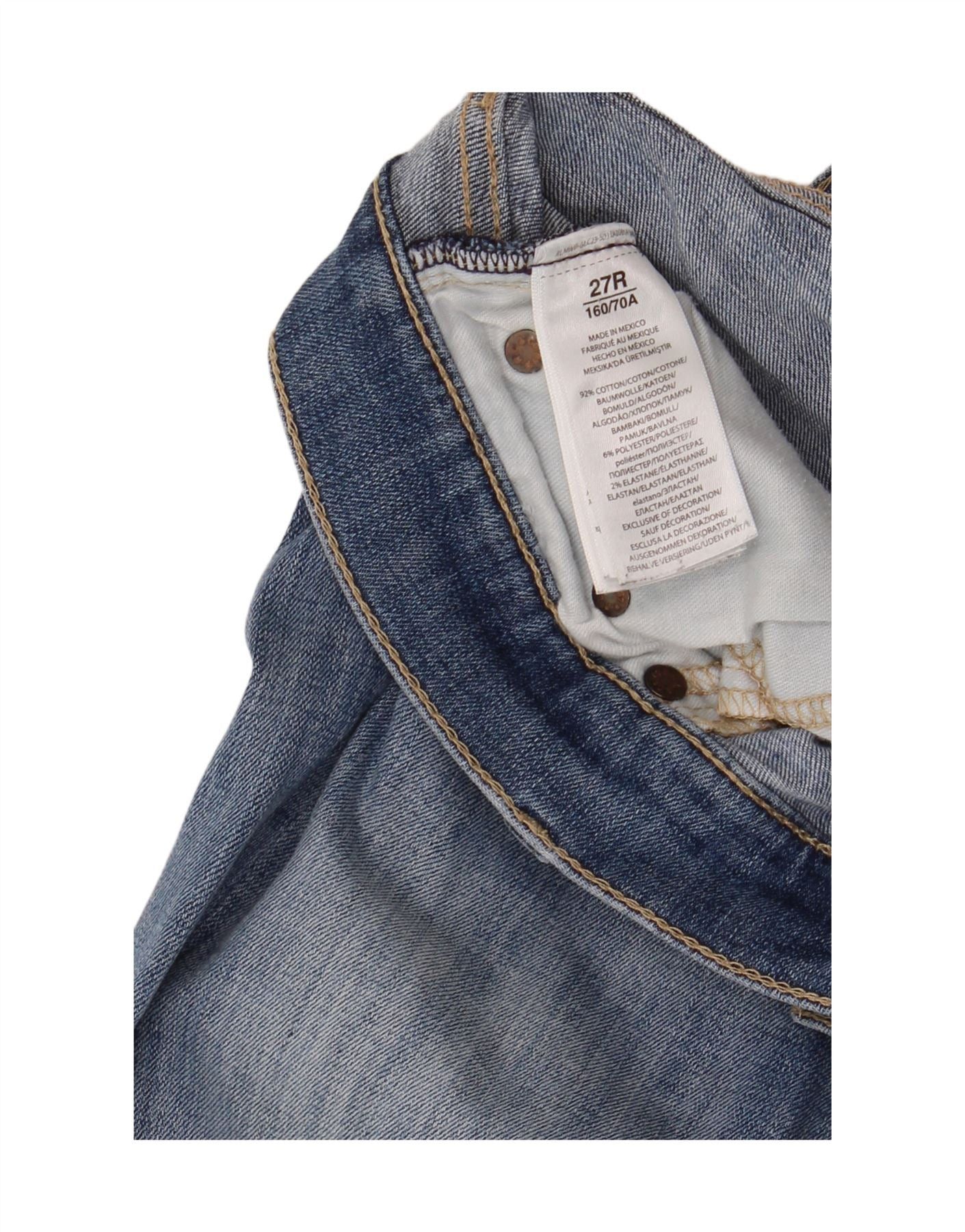 Polo Ralph Lauren Womens Skinny Jeans W27 L30 Blue Cotton Size 27" / US 4 / IT 40 - 4 Thumbnail