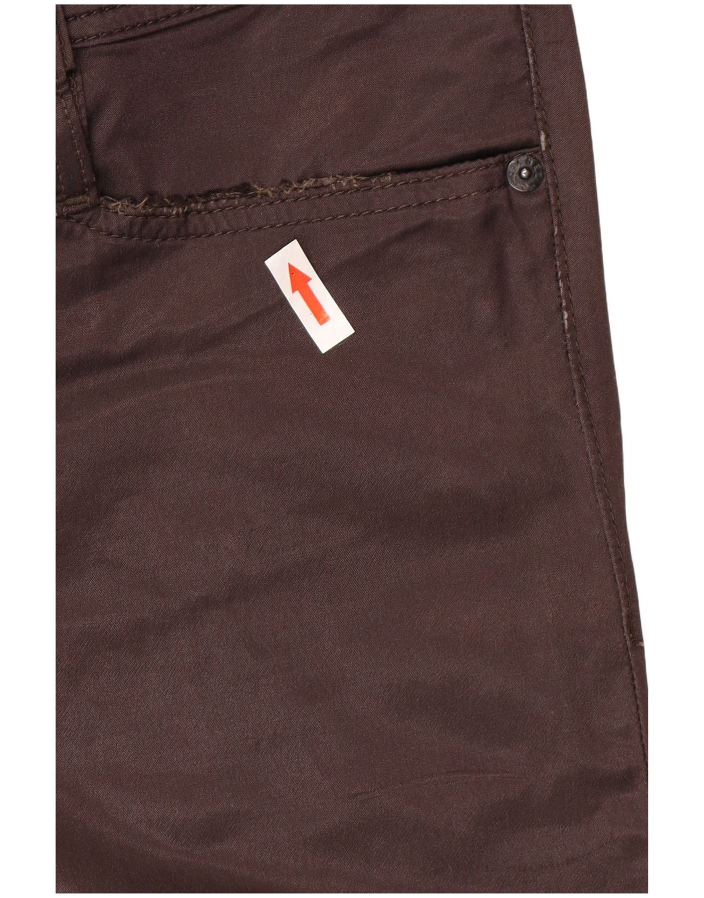 Diesel Womens Slim Casual Trousers W31 L34 Brown Cotton Size 34" / US 12 / IT 48 - 4 Thumbnail