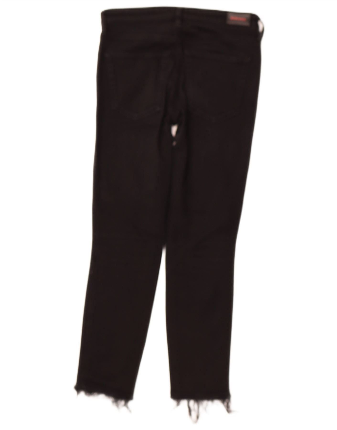 Diesel Womens Cropped Jeans W26 L25 Black Cotton Size 42" / US 20 - 2 Thumbnail