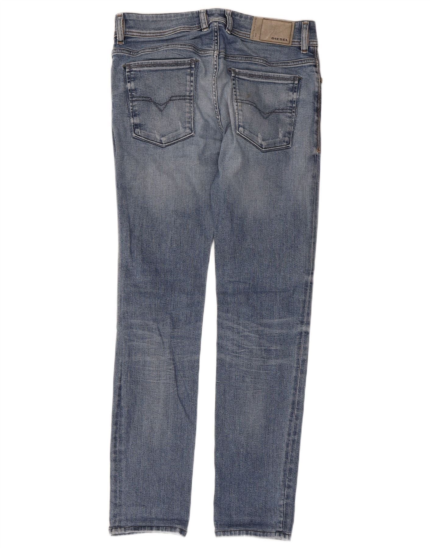 Diesel Womens Distressed Slim Jeans W29 L29 Blue Cotton Size 42" / US 20 - 2 Thumbnail