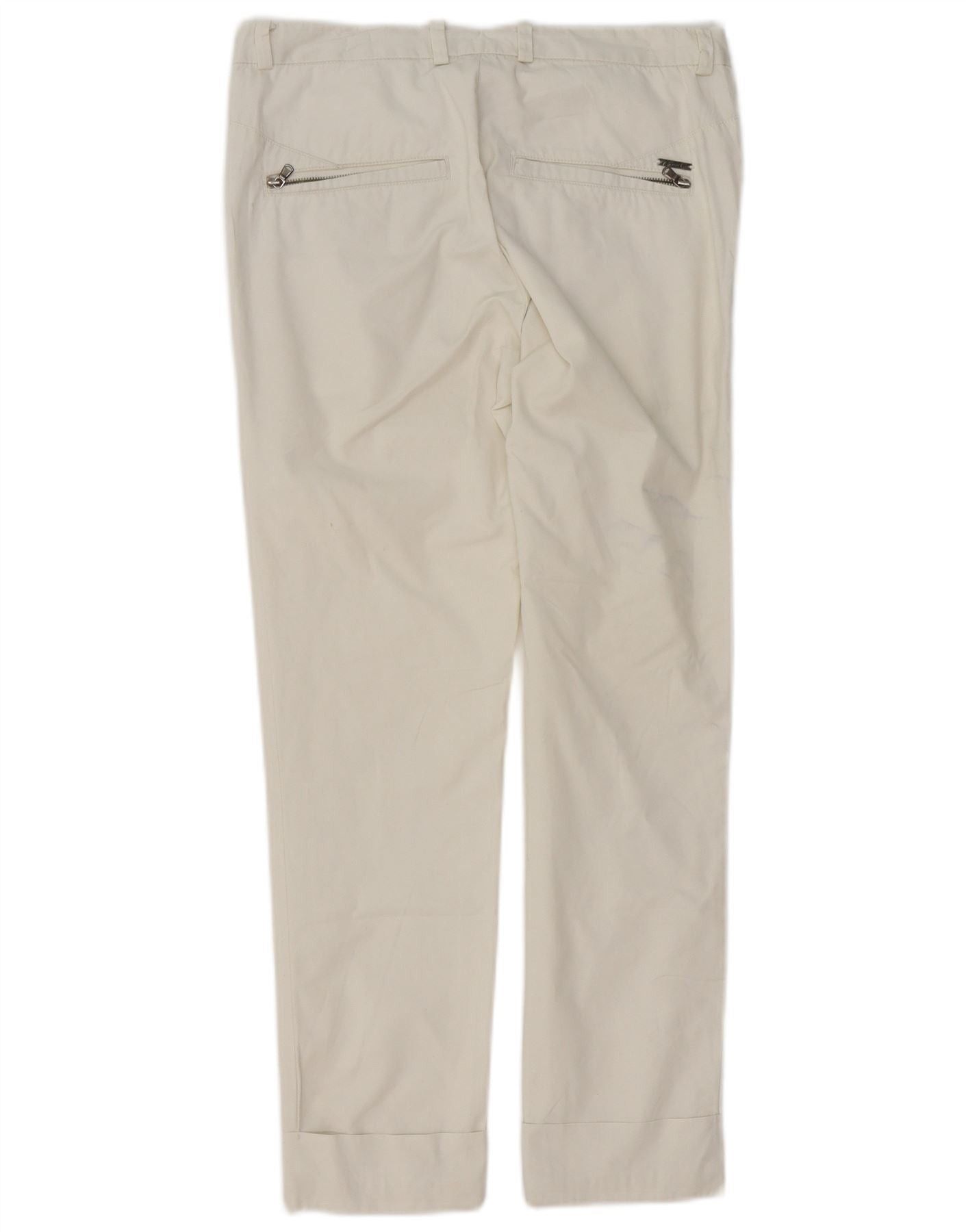 Diesel Womens Slim Suit Trousers W26 L25 White Size 42" / US 20 - 2 Thumbnail