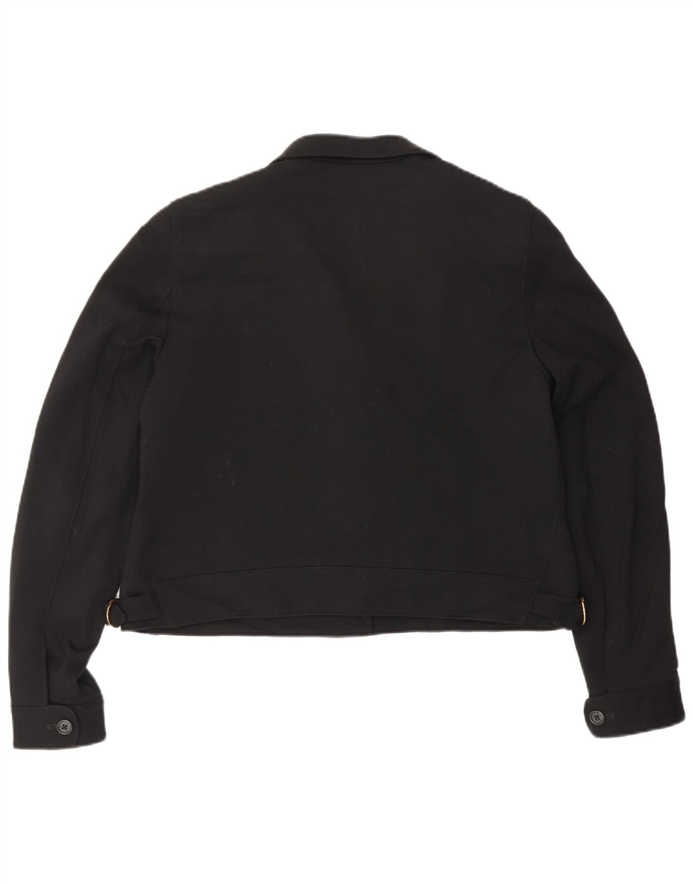 Ralph Lauren Womens Petite Crop 5 Button Blazer Jacket US 12 Large Black Size S / US 4 / IT 40 - 2 Thumbnail