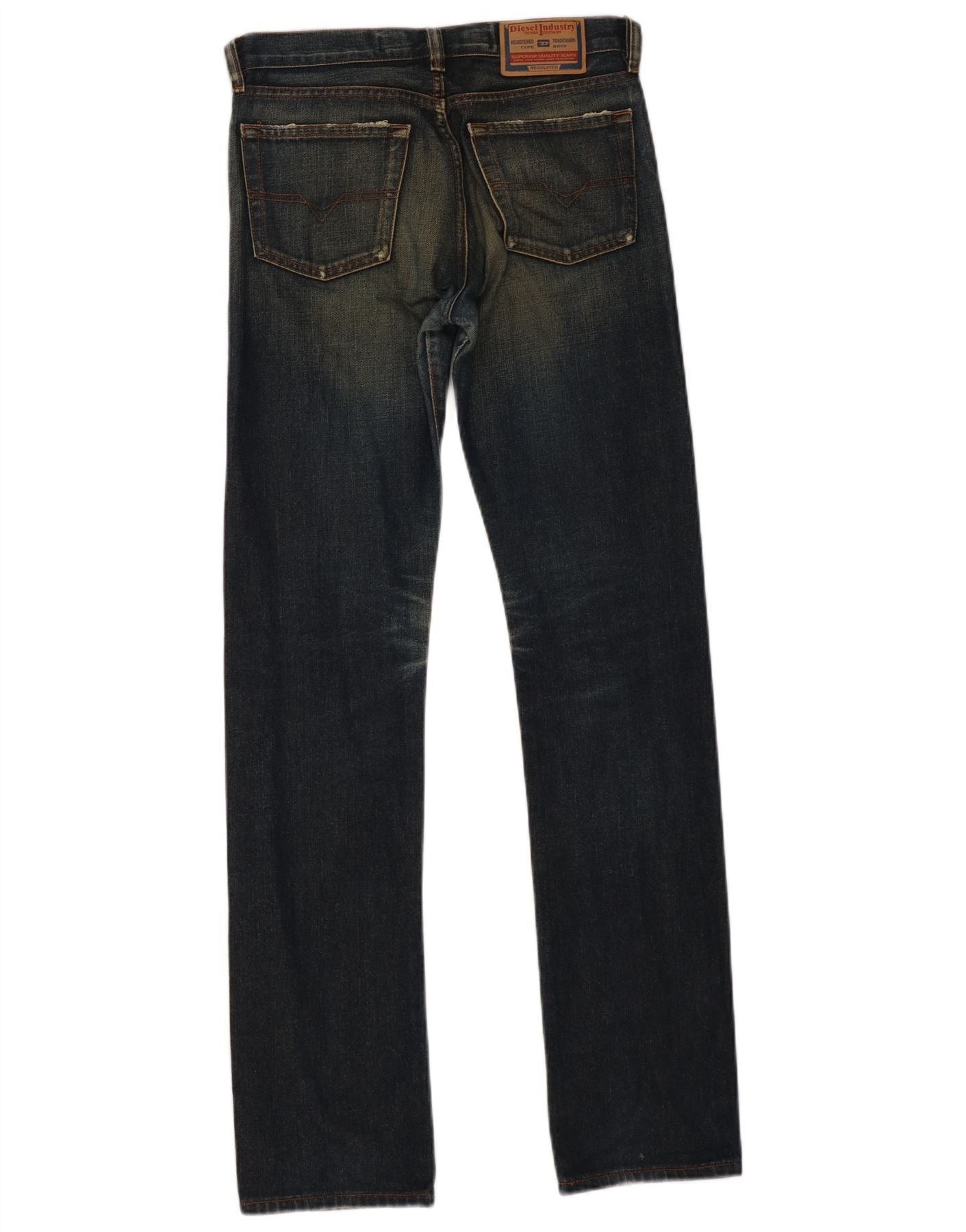 Diesel Womens Larkee Straight Jeans W25 L32 Blue Cotton Size 42" / US 20 - 2 Thumbnail