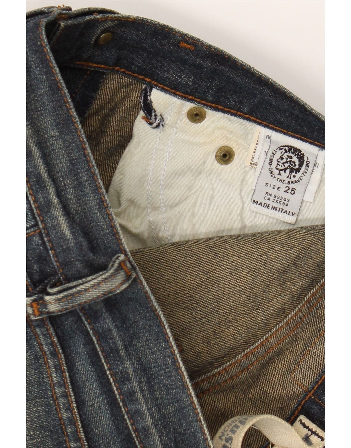 Diesel Womens Larkee Straight Jeans W25 L32 Blue Cotton Size 42" / US 20 - 3 Thumbnail