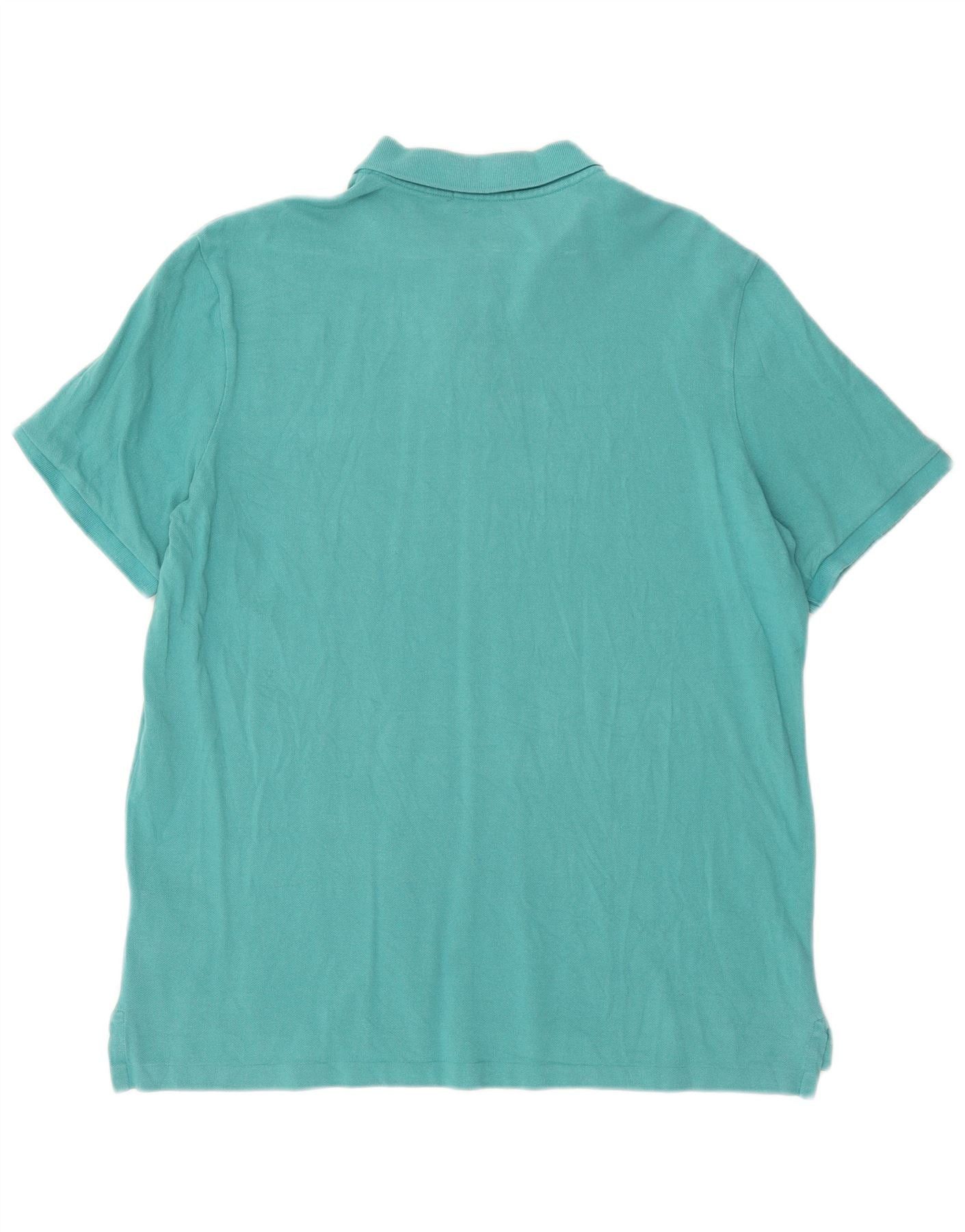 Polo Ralph Lauren Mens Classic Fit Polo Shirt Large Turquoise Cotton Size US XL / EU 56 / 4 - 2 Thumbnail