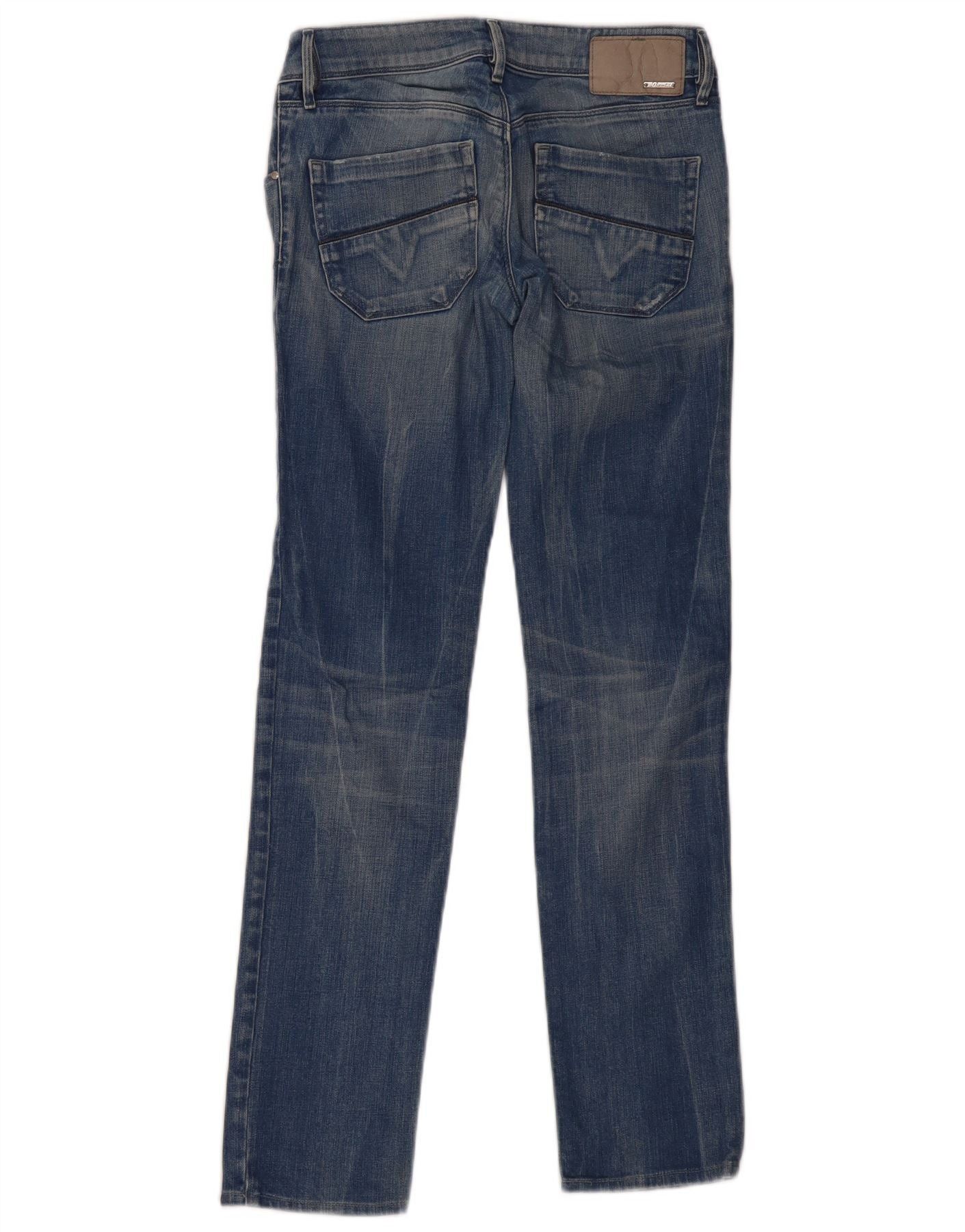 Diesel Womens Nevy Distressed Straight Jeans W26 L30 Blue Cotton Size 42" / US 20 - 2 Thumbnail