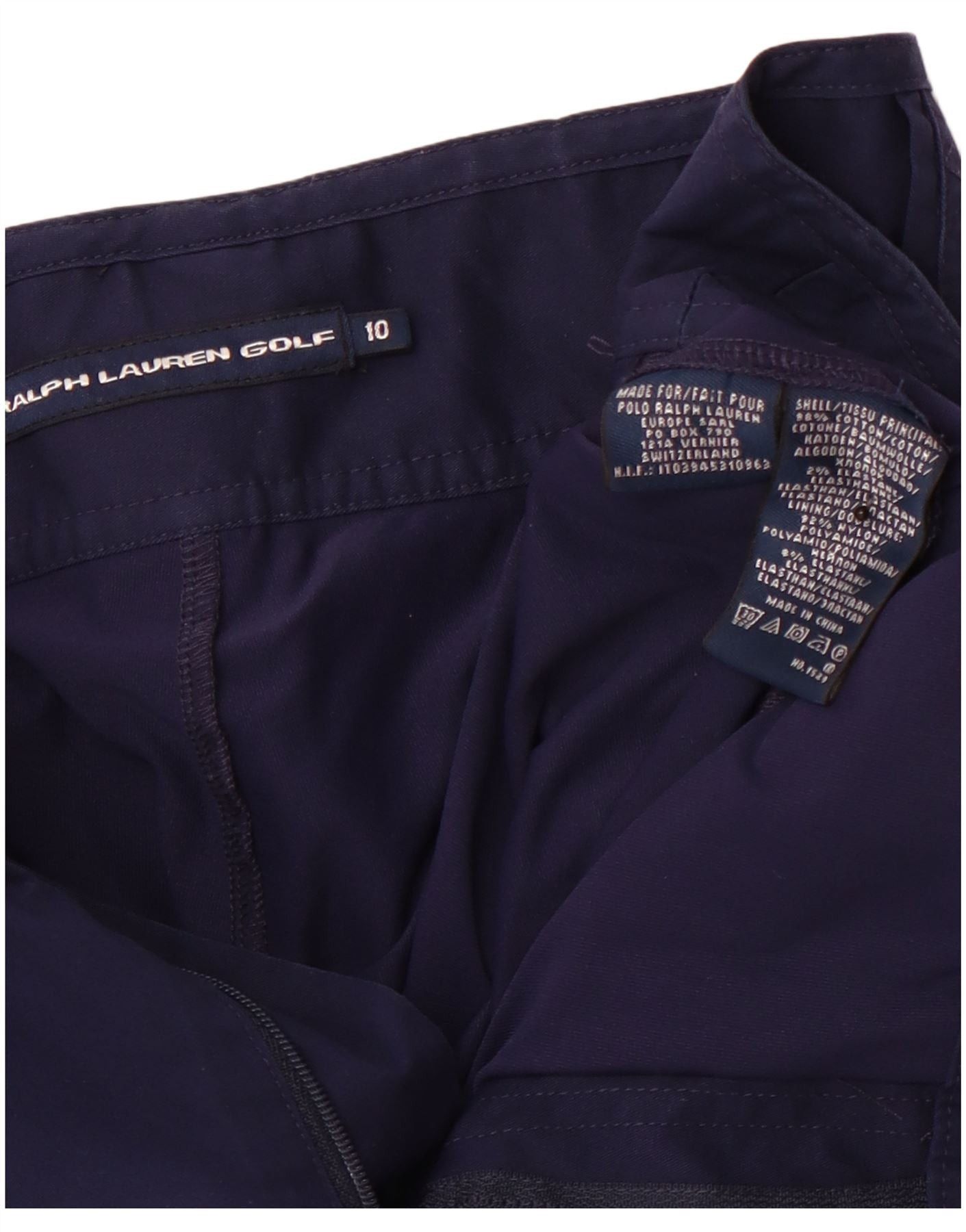 Ralph Lauren Womens Skort US 10 Large Navy Blue Cotton Size 28" / US 6 / IT 42 - 4 Thumbnail