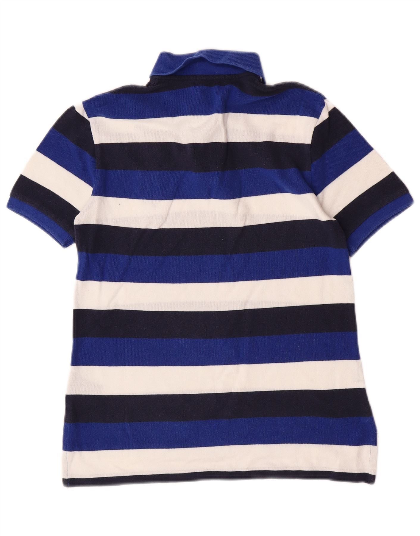 Polo Ralph Lauren Boys Rugby Polo Shirt 10-11 Years Medium Blue Striped Size M / US 6-8 / IT 42-44 - 2 Thumbnail